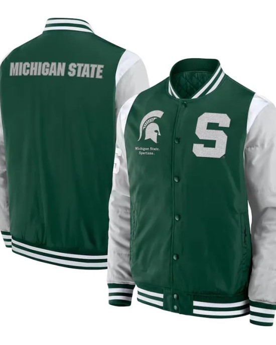 Elements Elite Michigan State Spartans Green Jacket Elements Elite Michigan State Spartans Green Jacket