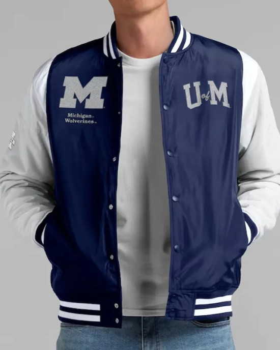Elements Elite Michigan Wolverines Navy Jacket Elements Elite Michigan Wolverines Navy Jacket