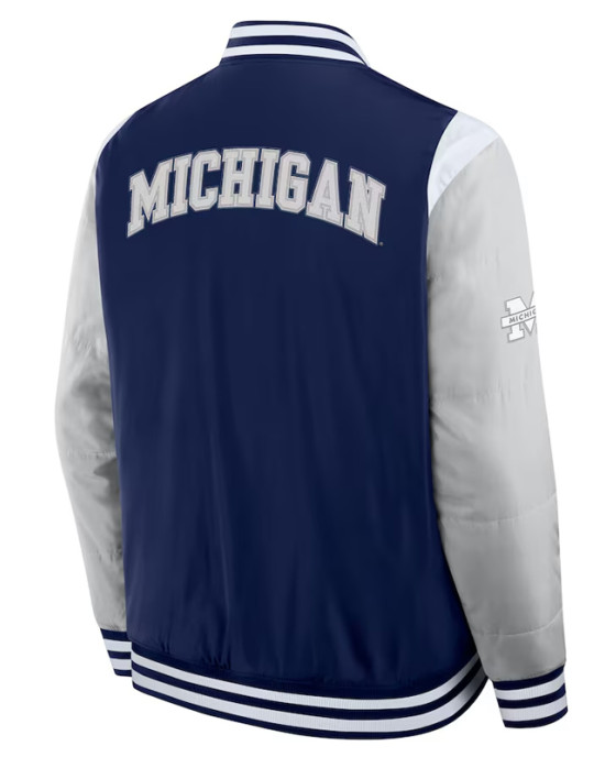 Elements Elite Michigan Wolverines Navy Jacket Elements Elite Michigan Wolverines Navy Jacket