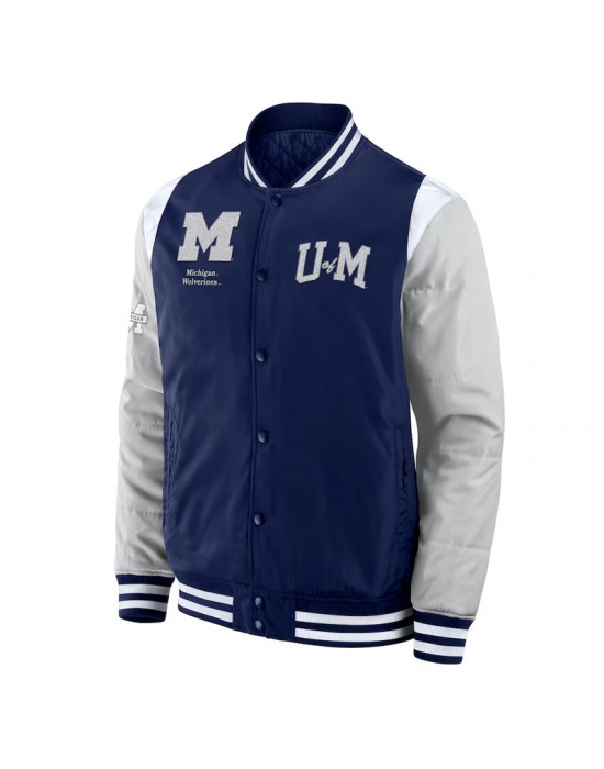 Elements Elite Michigan Wolverines Navy Jacket