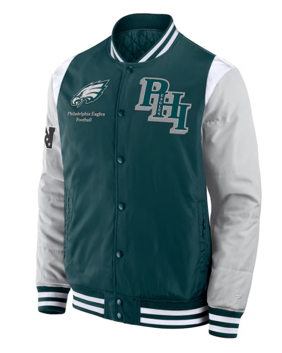 Elements Elite Philadelphia Eagles Green Jacket Elements Elite Philadelphia Eagles Green Jacket