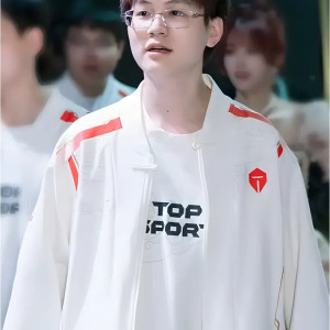 Esports Lpl 2024 Jackeylove White Bomber Jacket
