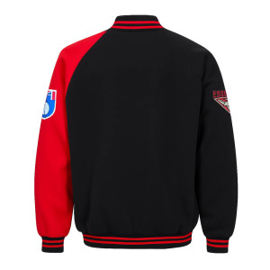 Essendon Bombers Black and Red Varsity Fleece Jacket