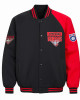 Essendon Bombers Black and Red Varsity Fleece Jacket