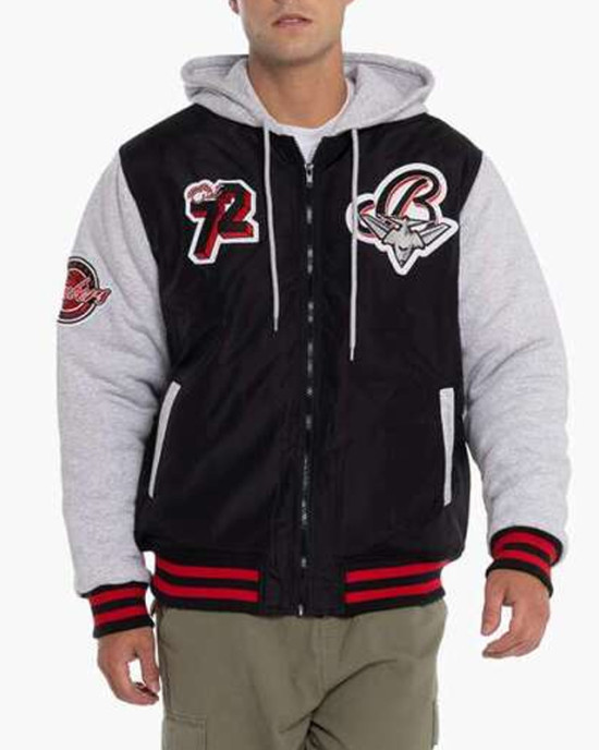 Essendon Bombers Patchwork Hooded Jacket