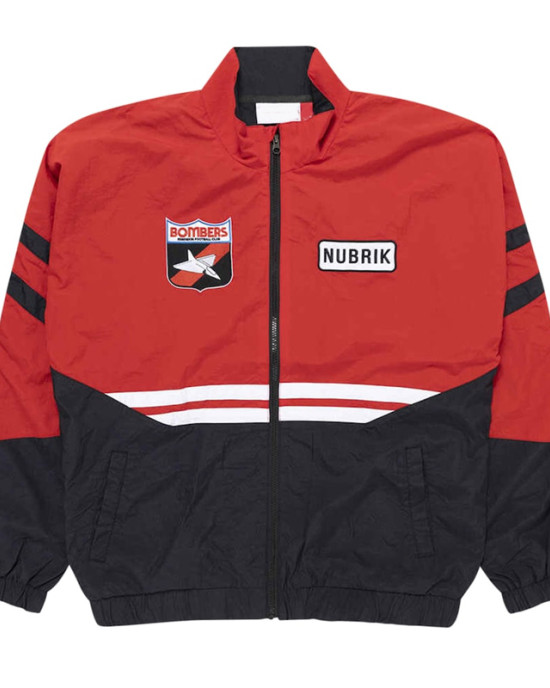 Essendon Bombers Red and Black Full-Zip Track Jacket