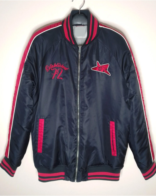 Essendon Bombers Retro Bomber Navy Satin Jacket