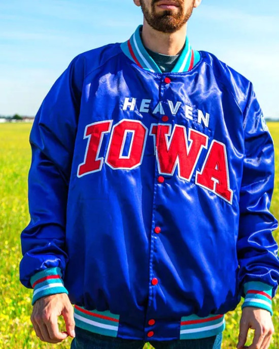 Fall Out Boy Iowa Cubs Heaven Iowa Satin Jacket