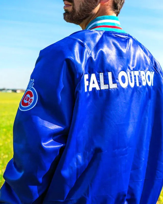 Fall Out Boy Iowa Cubs Heaven Iowa Satin Jacket