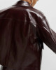 Faux Leather Lacquered Harrington – Zip-Up Jacket Faux Leather Lacquered Harrington – Zip-Up Jacket
