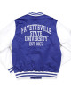 Fayetteville State Broncos Blue and White Jacket Fayetteville State Broncos Blue and White Jacket