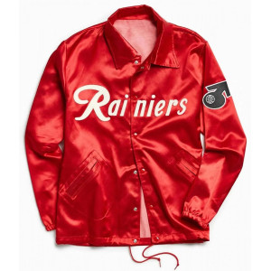 Field Flannels Seattle Rainiers Satin Windbreaker