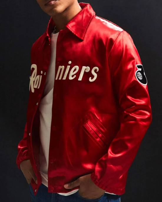 Field Flannels Seattle Rainiers Satin Windbreaker Field Flannels Seattle Rainiers Satin Windbreaker