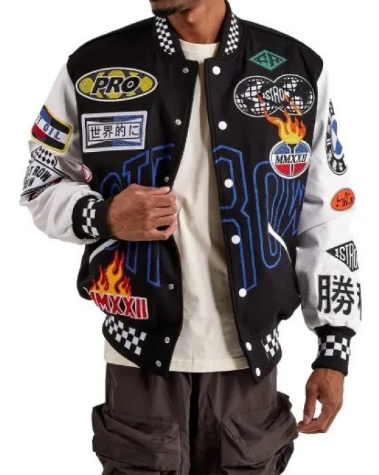 First Row Motorsport Wool Varsity Jacket First Row Motorsport Wool Varsity Jacket