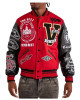 First Row The Best Never Rest Red Varsity Jacket First Row The Best Never Rest Red Varsity Jacket