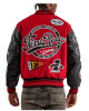 First Row The Best Never Rest Red Varsity Jacket First Row The Best Never Rest Red Varsity Jacket