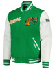 Florida A&M Rattlers Script Green and White Varsity Jacket Florida A&M Rattlers Script Green and White Varsity Jacket