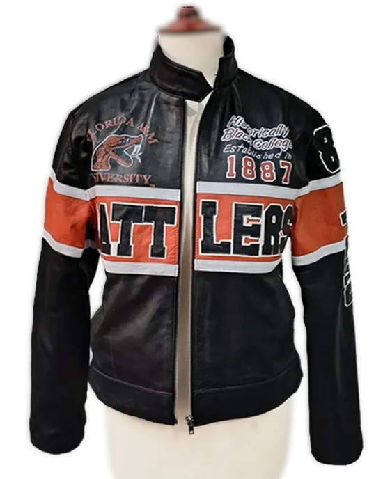 Florida A&M University Leather Racing Jacket Florida A&M University Leather Racing Jacket