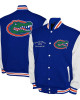 Florida Gators Fleece Royal and White Varsity Jacket