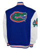 Florida Gators Fleece Royal and White Varsity Jacket