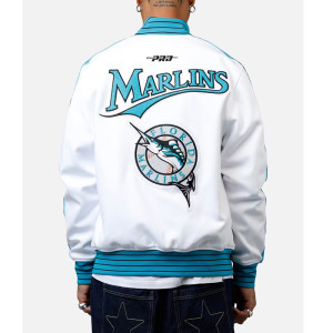 Florida Marlins Logo Game Day White Jacket