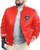 Florida Panthers Adaptive Bold Logo Varsity Satin Jacket