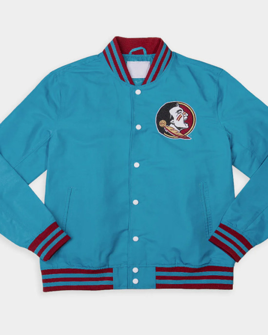 Florida State Seminole Turquoise Bomber Jacket Florida State Seminole Turquoise Bomber Jacket