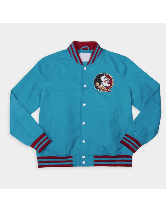 Florida State Seminole Turquoise Bomber Jacket