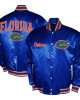 Franchise Club Florida Gators Full-Snap Royal Varsity Satin Jacket