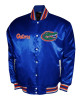 Franchise Club Florida Gators Full-Snap Royal Varsity Satin Jacket