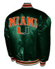 Franchise Club Miami Hurricanes Green Satin Jacket