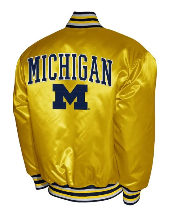 Franchise Club Michigan Wolverines Satin Jacket