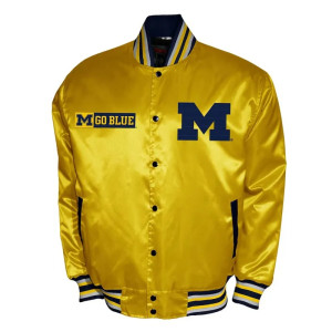 Franchise Club Michigan Wolverines Satin Jacket 