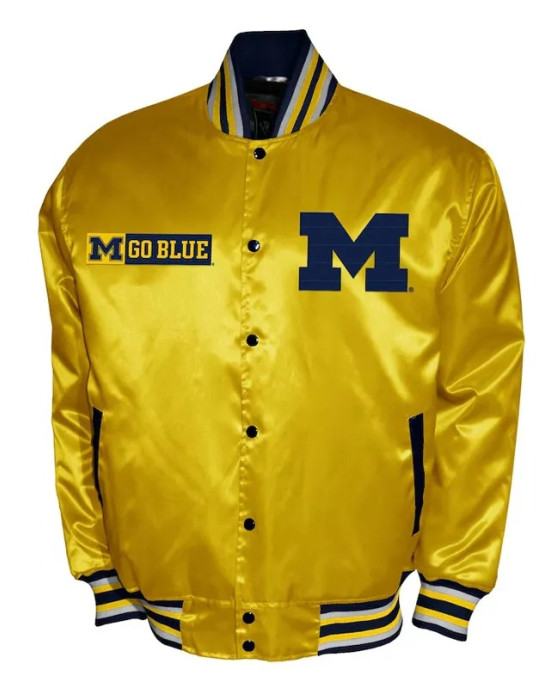 Franchise Club Michigan Wolverines Satin Jacket