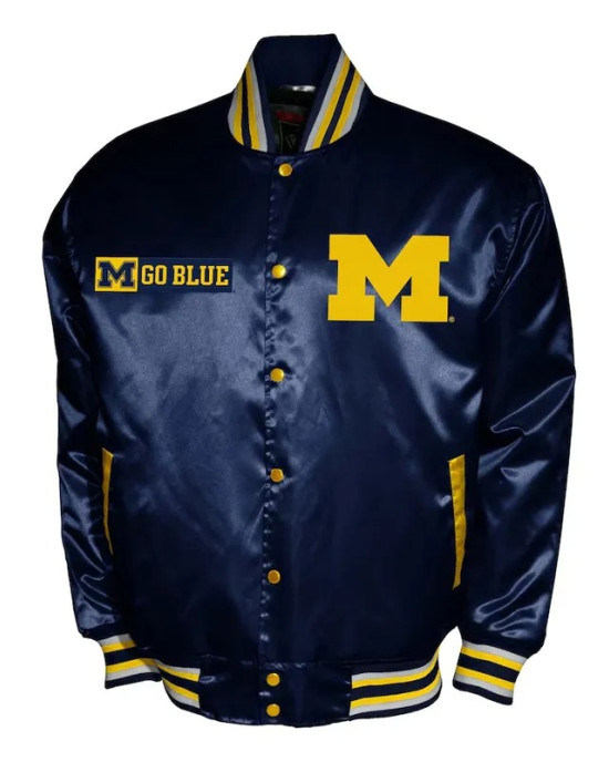 Franchise Club Michigan Wolverines Satin Jacket