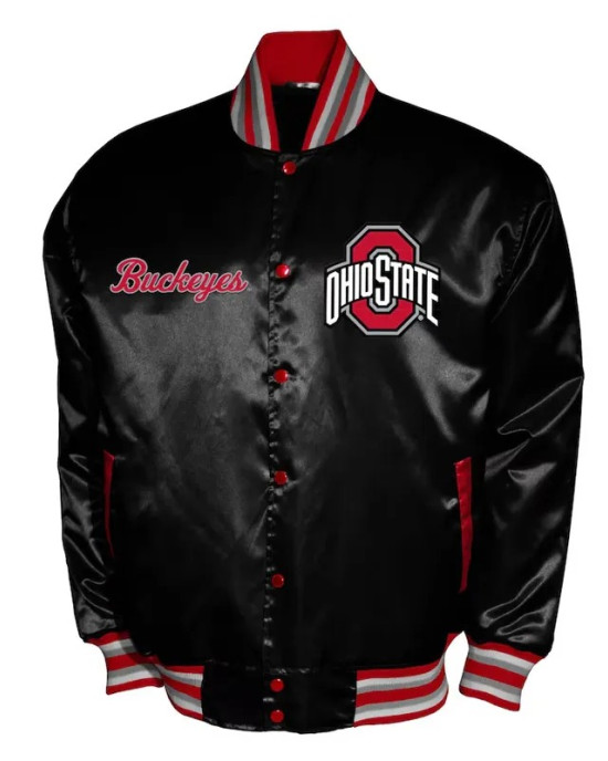 Franchise Club Ohio State Buckeyes Satin Jacket