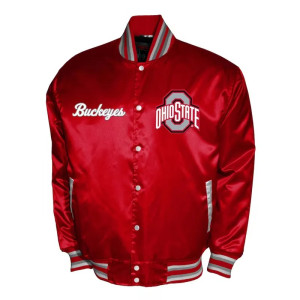 Franchise Club Ohio State Buckeyes Satin Jacket 