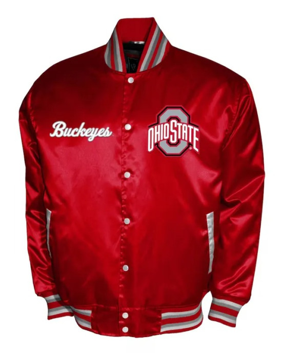 Franchise Club Ohio State Buckeyes Satin Jacket