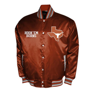 Franchise Club Texas Longhorns Varsity Satin Jacket 