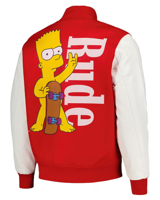 Freeze Max Rude The Simpsons Varsity Jacket Freeze Max Rude The Simpsons Varsity Jacket