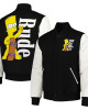 Freeze Max Rude The Simpsons Varsity Jacket Freeze Max Rude The Simpsons Varsity Jacket