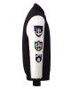 Fremantle Dockers Collegiate Black and White Varsity Jacket