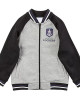 Fremantle Dockers Gray and Black Varsity Full-Zip Fleece Jacket
