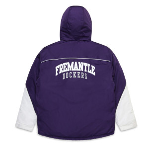 Fremantle Dockers Stadium Purple and White Hooded Jacket