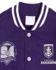 Fremantle Dockers Varsity Fleece Purple and Gray Jacket