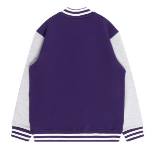 Fremantle Dockers Varsity Fleece Purple and Gray Jacket