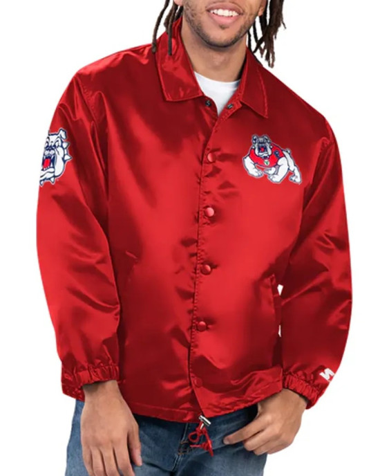 Fresno State Bulldogs Option Route Coaches Jacket Fresno State Bulldogs Option Route Coaches Jacket