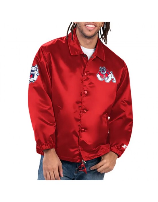 Fresno State Bulldogs Option Route Coaches Jacket