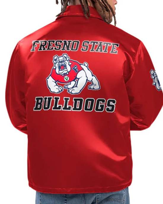 Fresno State Bulldogs Option Route Coaches Jacket Fresno State Bulldogs Option Route Coaches Jacket