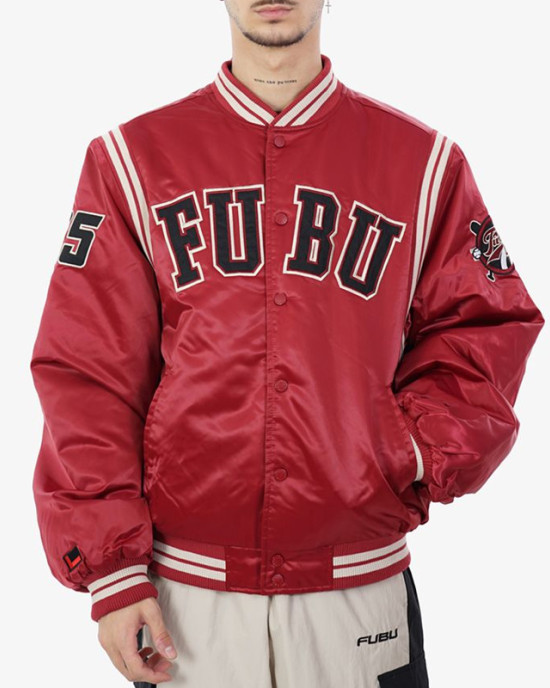 Fubu College Teddy Varsity Satin Jacket